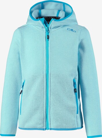 CMP Athletic Fleece Jacket in Blue: front