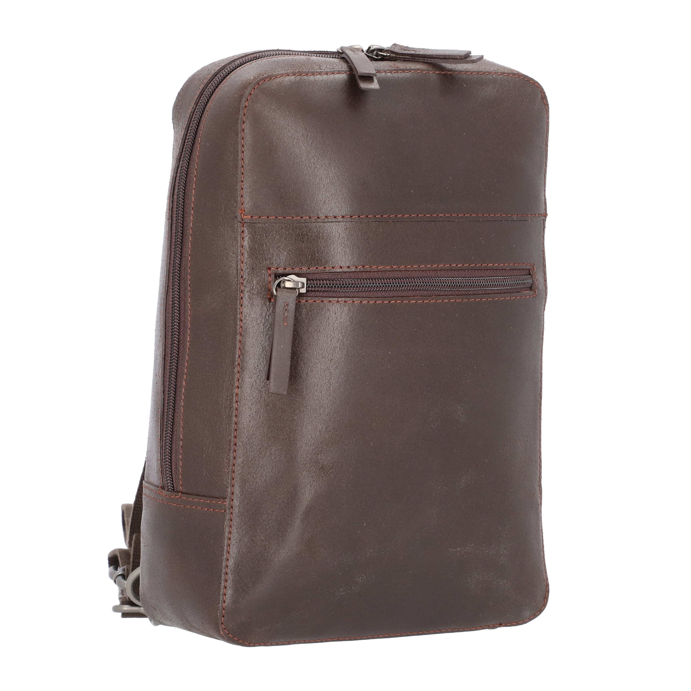 LEONHARD HEYDEN Schoudertas 'Dakota' in Bruin