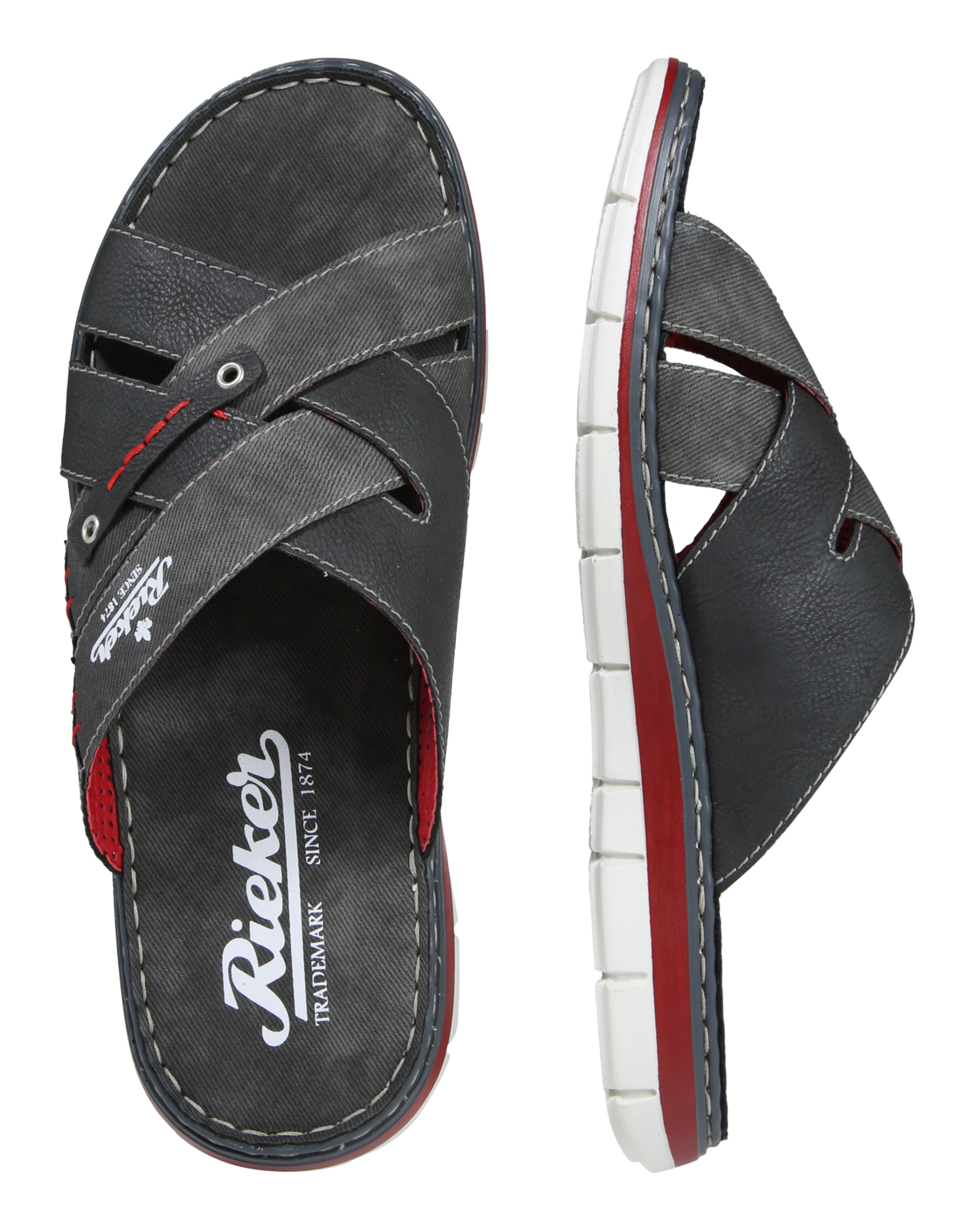 Rieker Mules in Grey