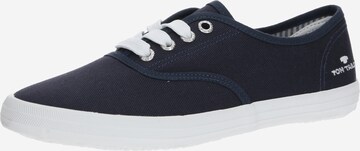 Baskets basses TOM TAILOR en bleu : devant