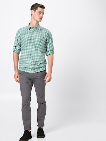 STOCKERPOINT Comfort fit Traditional button up shirt 'Campos3' in Green