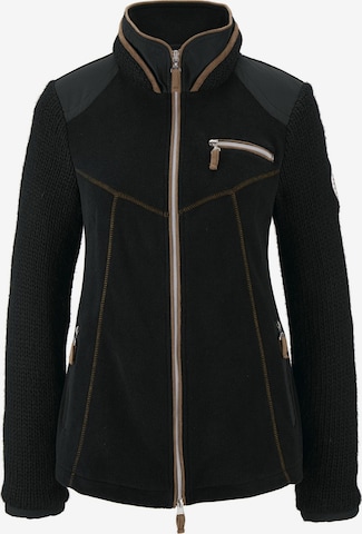 heine Fleece jacket in Black: front