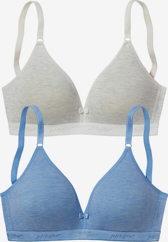 PETITE FLEUR T-shirt Bra in Blue: front