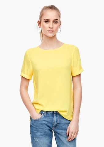 QS Blouse in Yellow: front