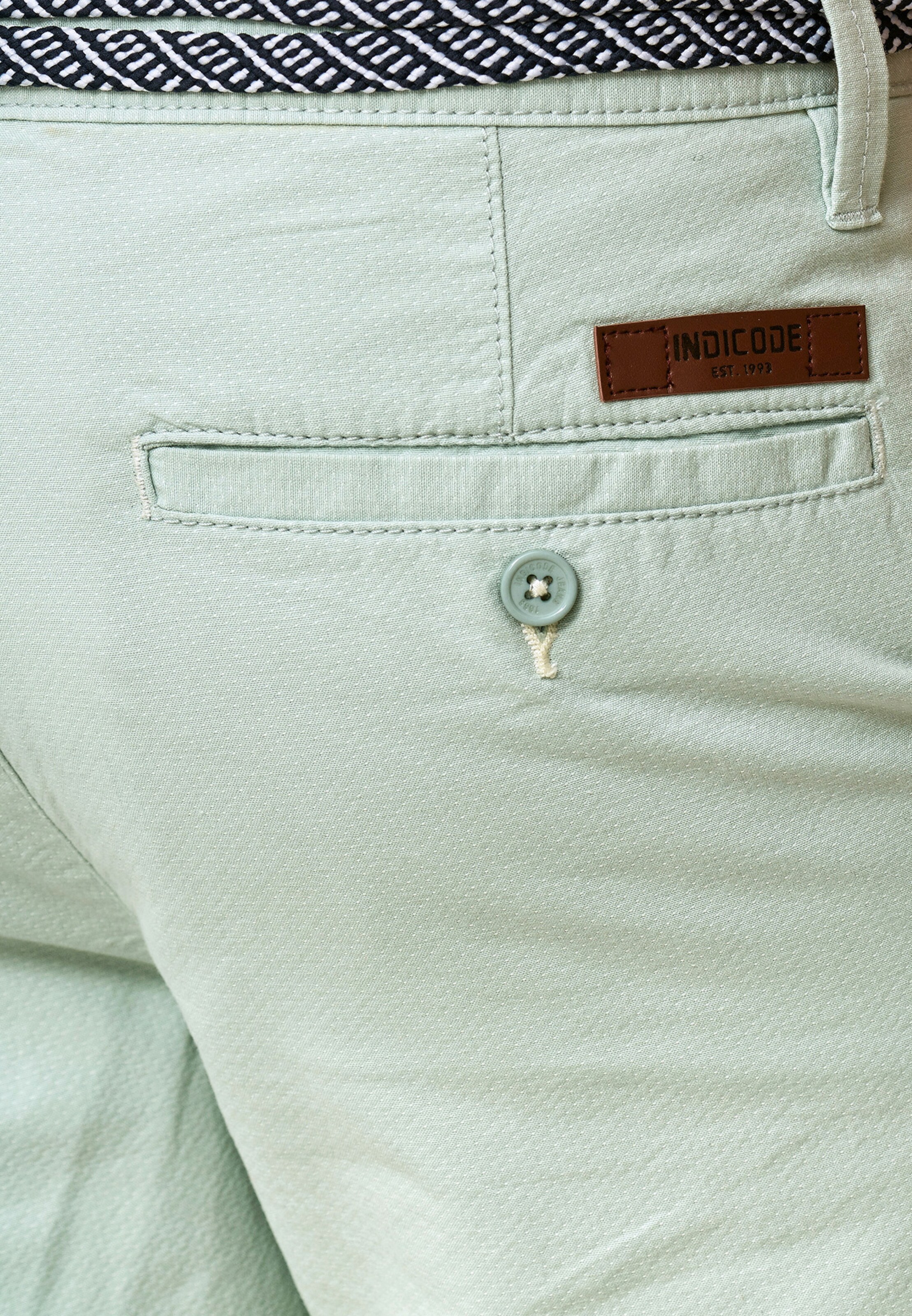 INDICODE JEANS Regular Trousers 'Acton' in Blue