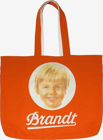LOGOSHIRT Shopper Tasche 'Brandt Zwieback' in Orange: predná strana