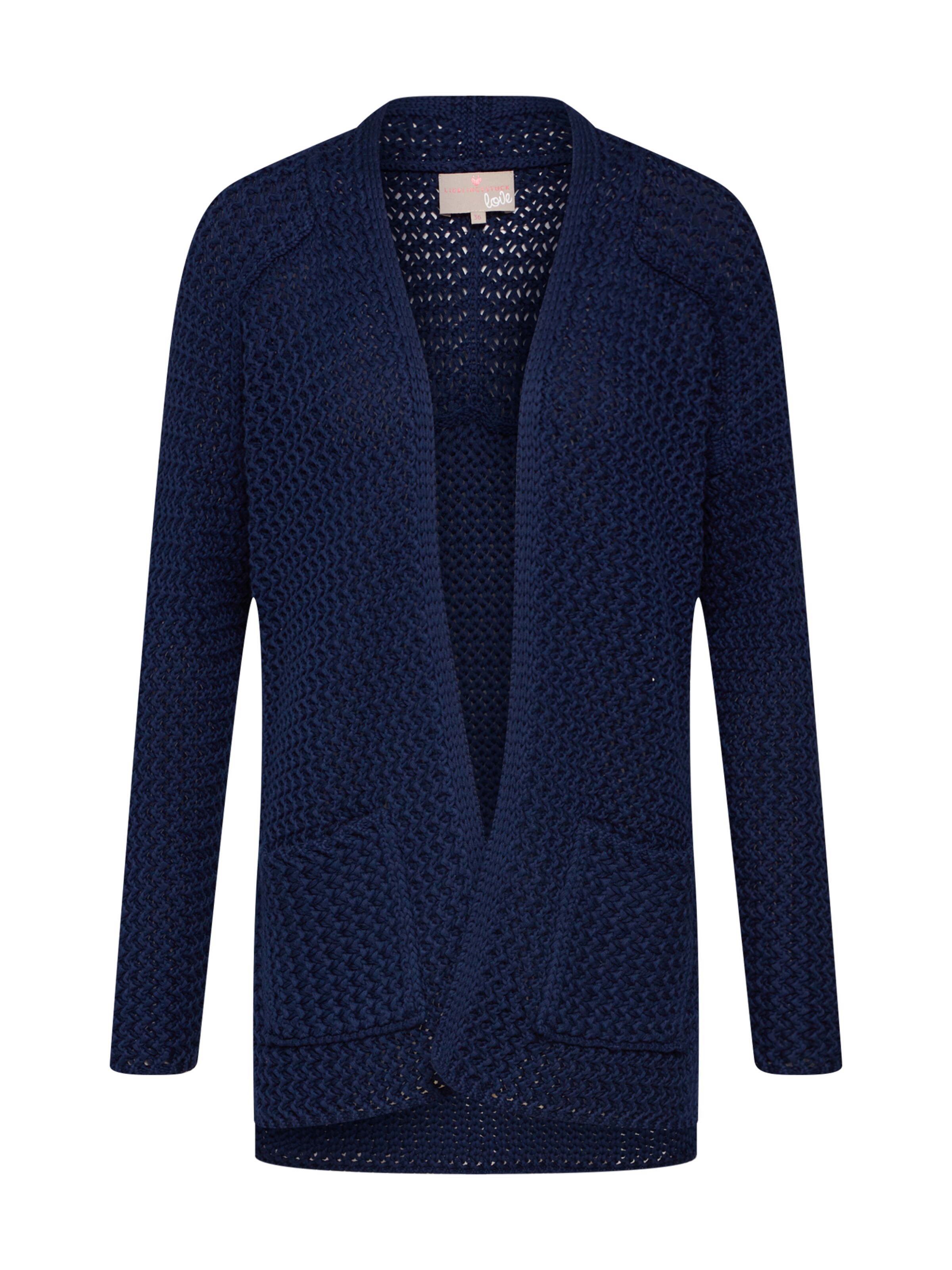 LIEBLINGSSTÜCK - Gebreid vest 'BaileeL' in de kleur Donkerblauw