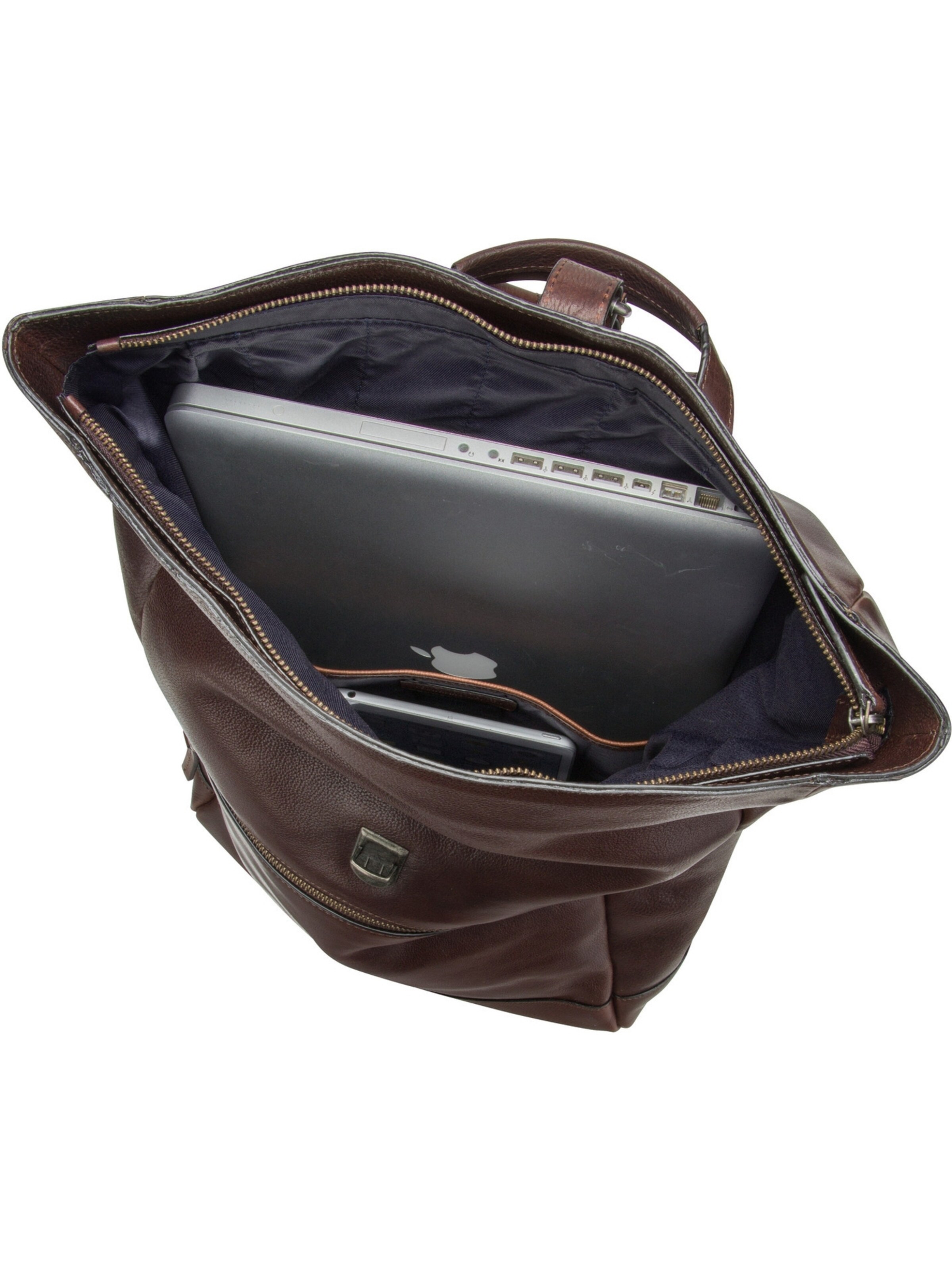 Borsa per laptop 'Roma' di LEONHARD HEYDEN in marrone