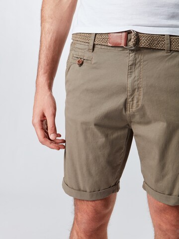 INDICODE JEANS Regular Shorts 'Conor' in Grau