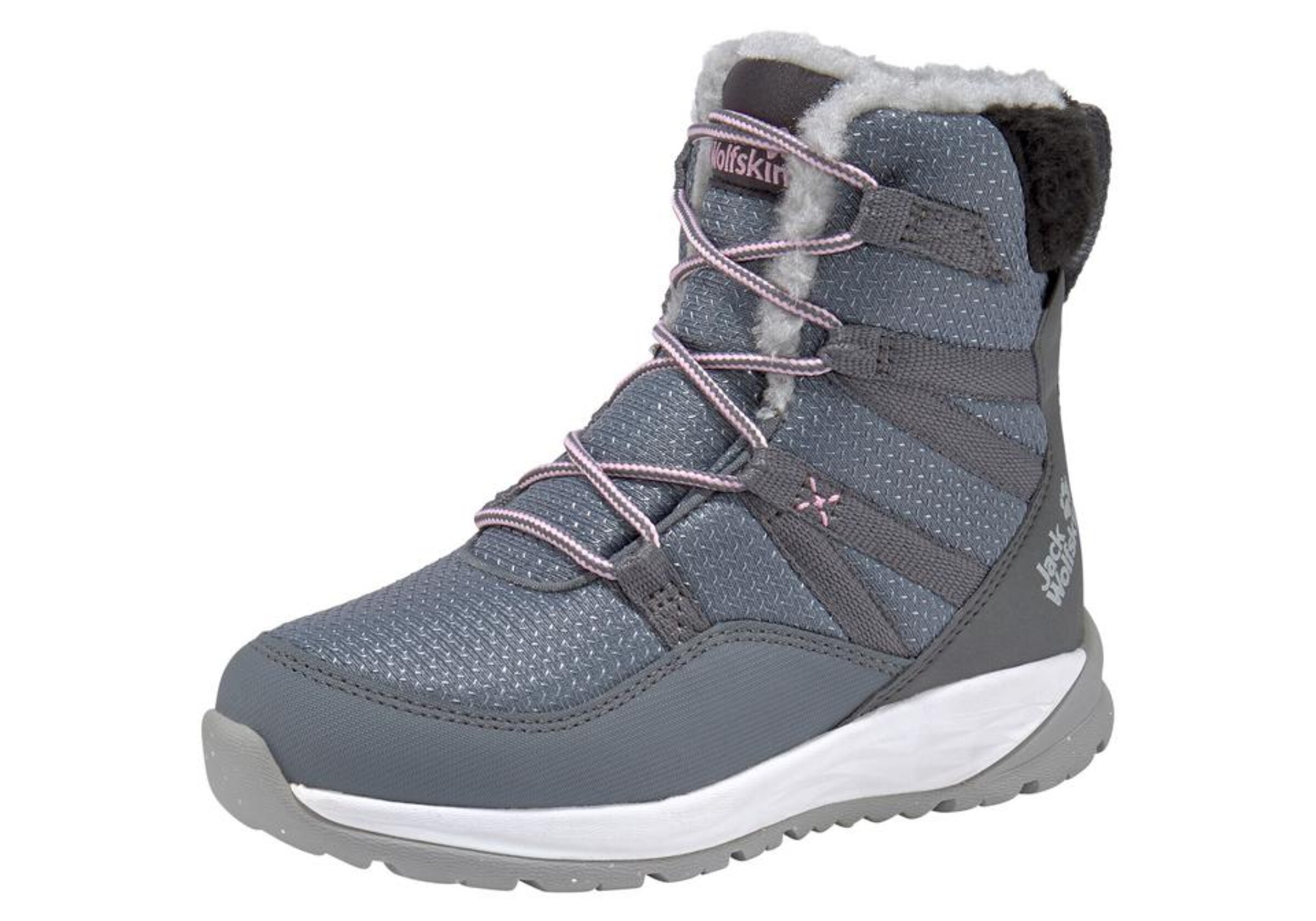 JACK WOLFSKIN - Outdoorwinterstiefel 'Polar Wolf Texapore High' in grau