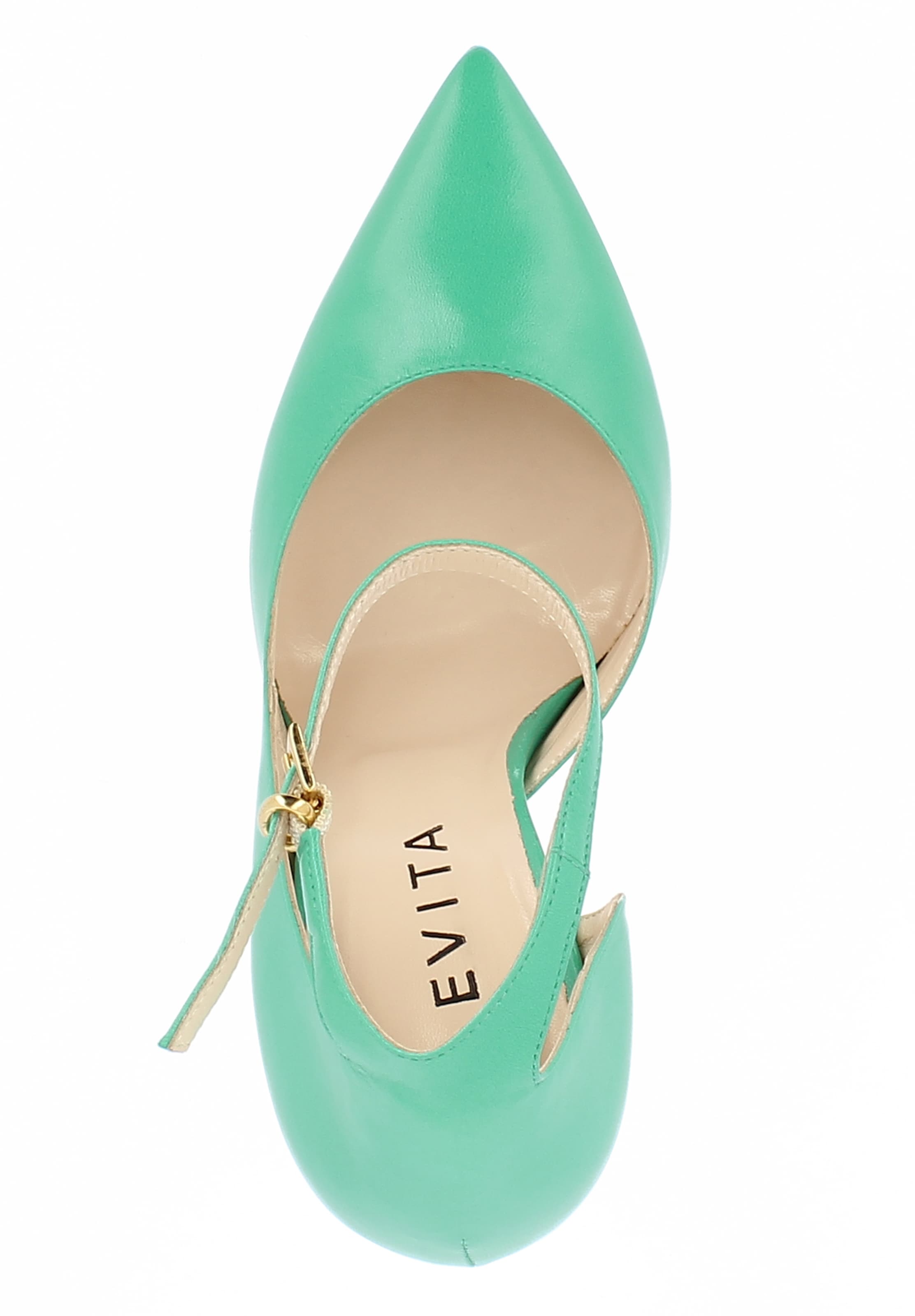 Escarpins 'LISA' EVITA en vert