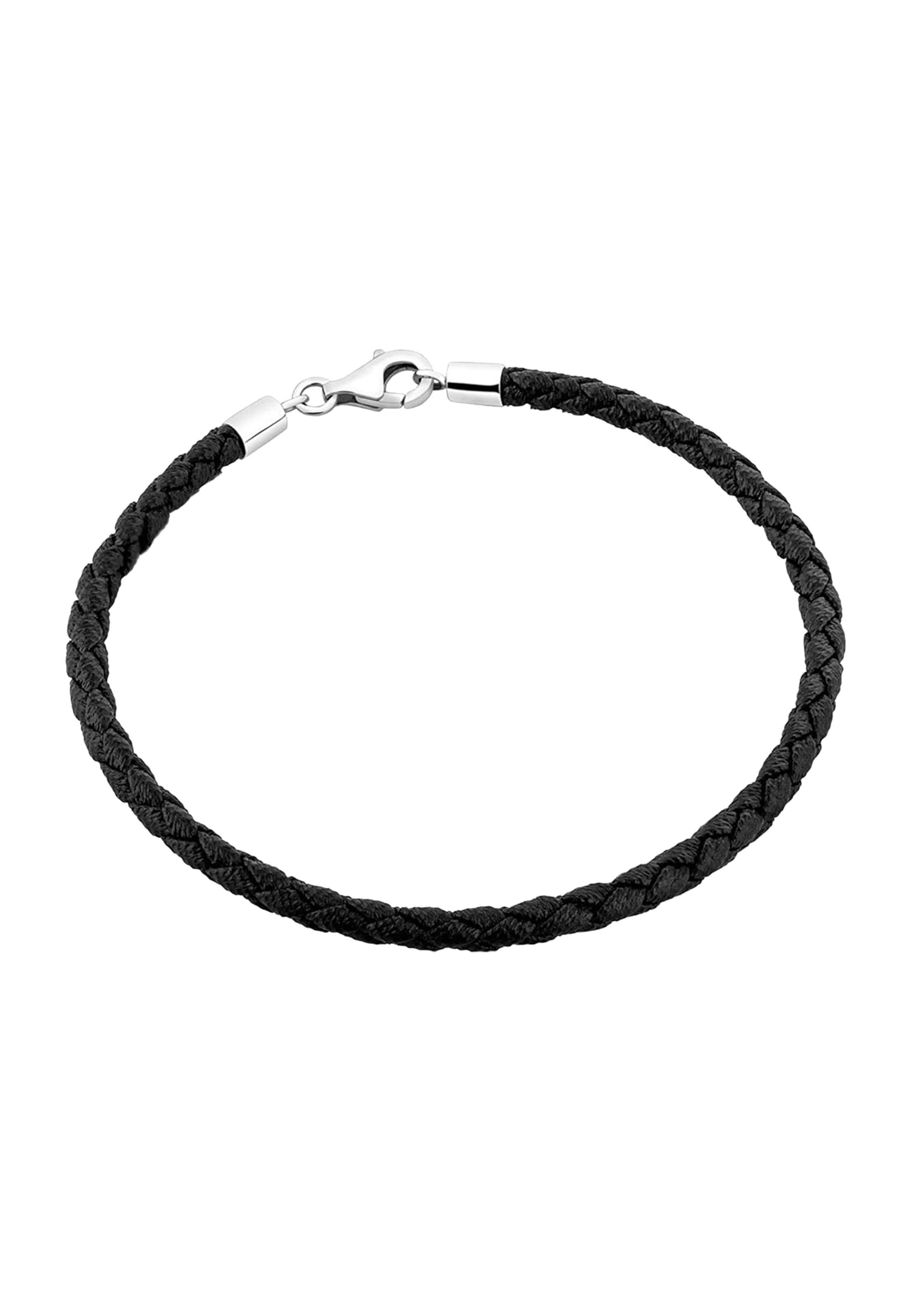 Nenalina Βραχιόλι 'Geflochten' σε μαύρο: μπροστά