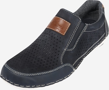 Rieker Slip-ons in Blauw: voorkant