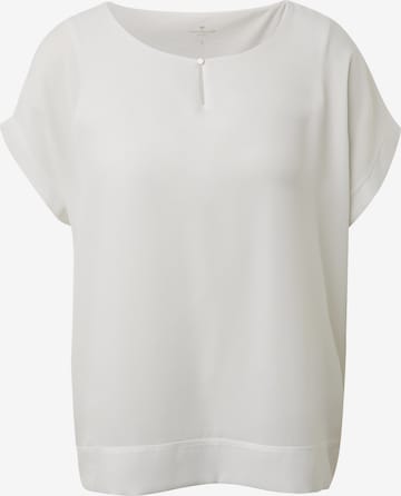 T-shirt TOM TAILOR en blanc : devant