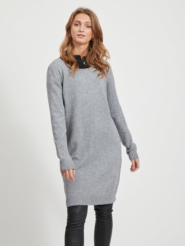 VILA Knit dress in Grey: front