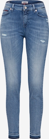 Tommy Jeans Skinny Jeansy 'Nora 7/8 Selgst' w kolorze niebieski: przód