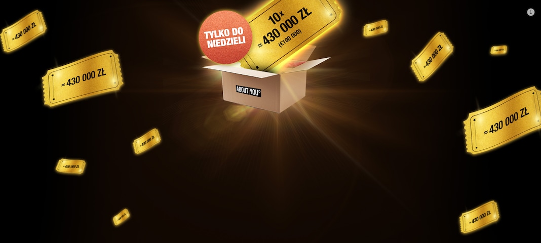 ABOUT YOU losuje ≈ 4,3 miliona zł (1 milion €)