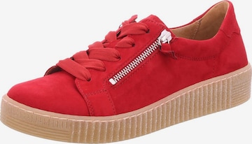 GABOR Sneakers laag in Rood: voorkant