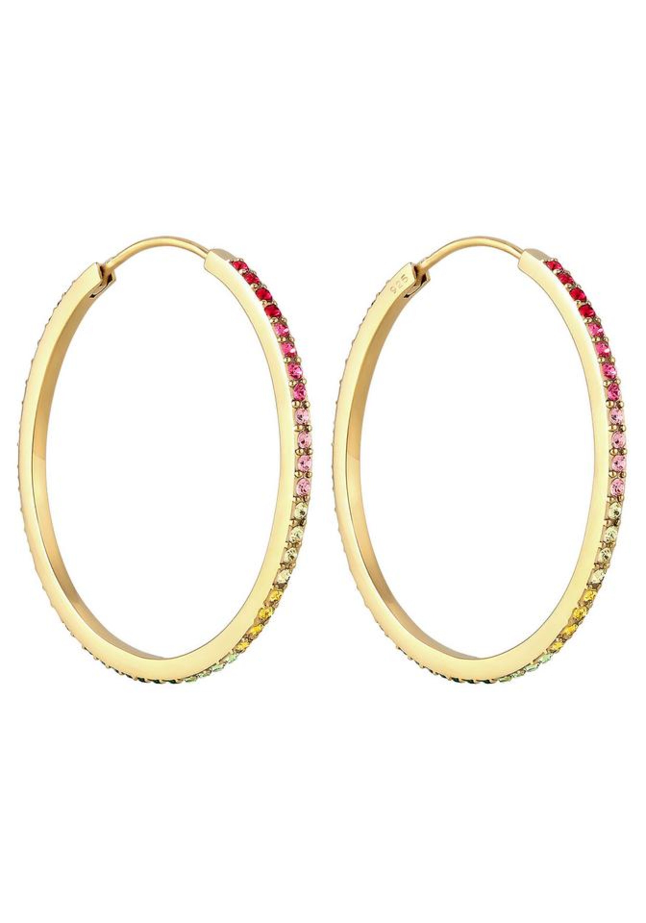 Boucles d'oreilles ELLI en or : devant