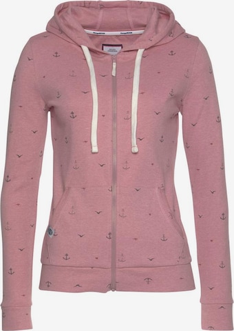 KangaROOS Sweatvest in Roze: voorkant