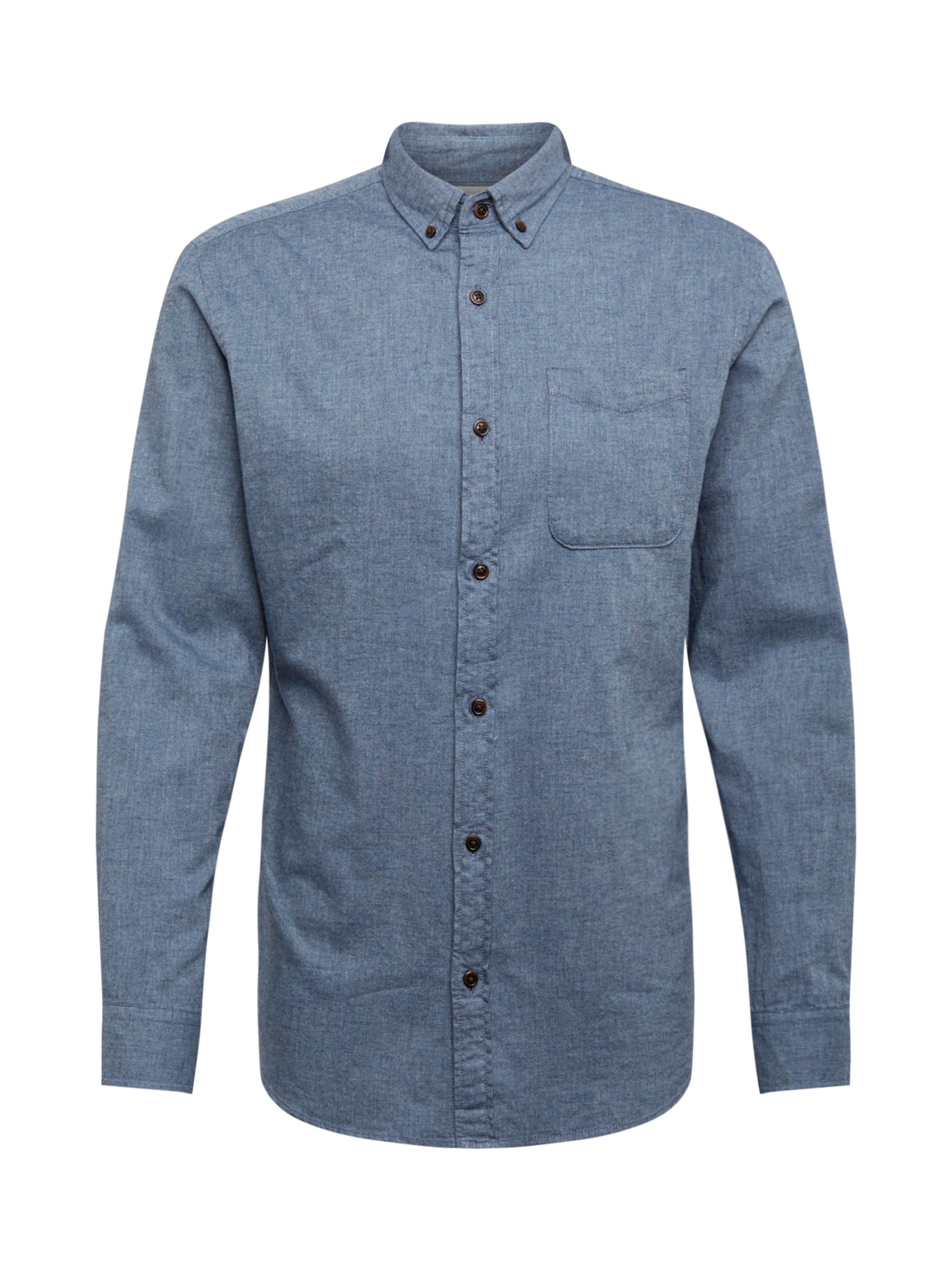 JACK & JONES - Overhemd in de kleur Duifblauw