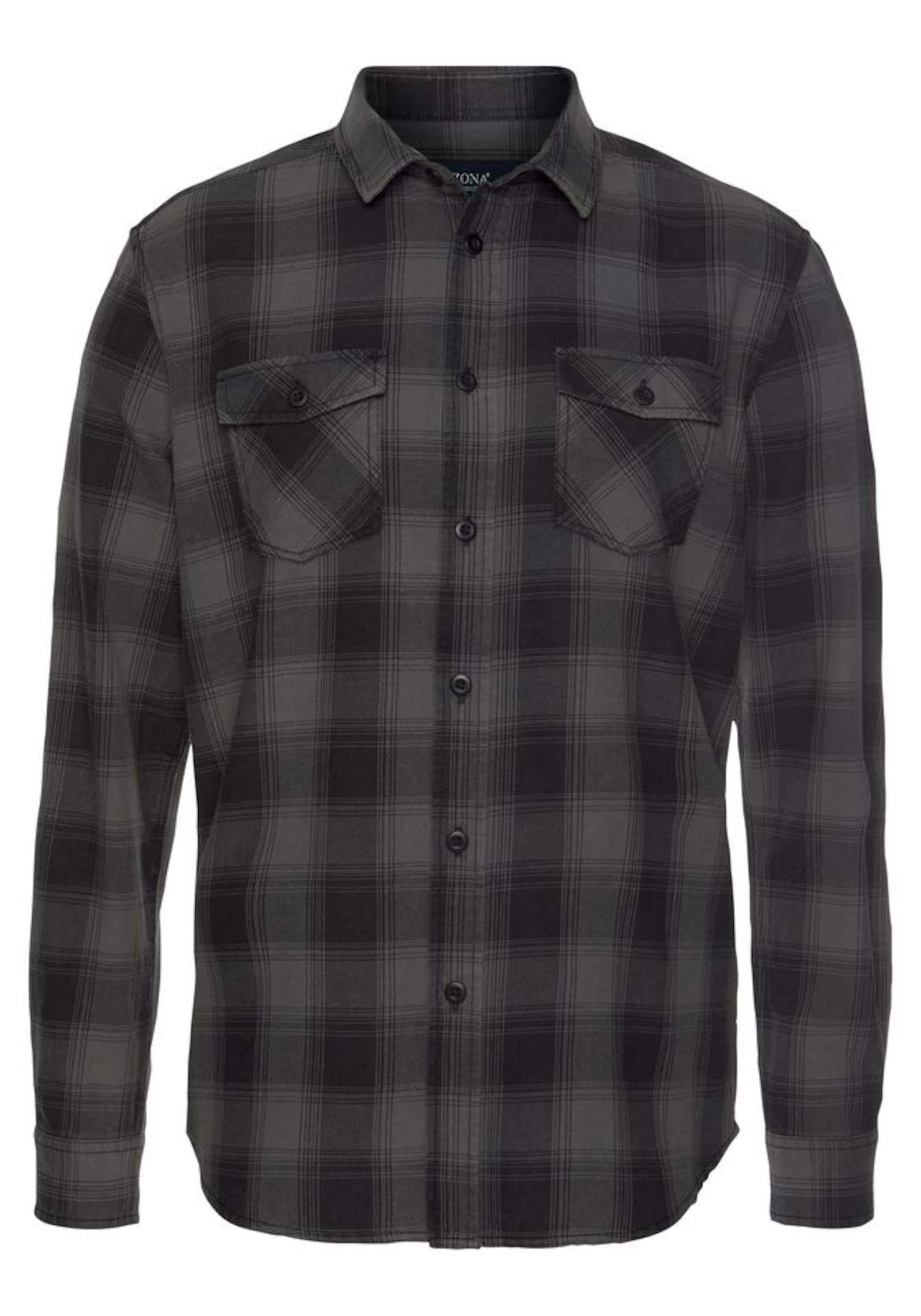 ARIZONA Slim fit Button Up Shirt in Grey: front