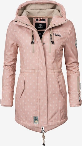 MARIKOO Raincoat 'Zimtzicke' in Pink: front