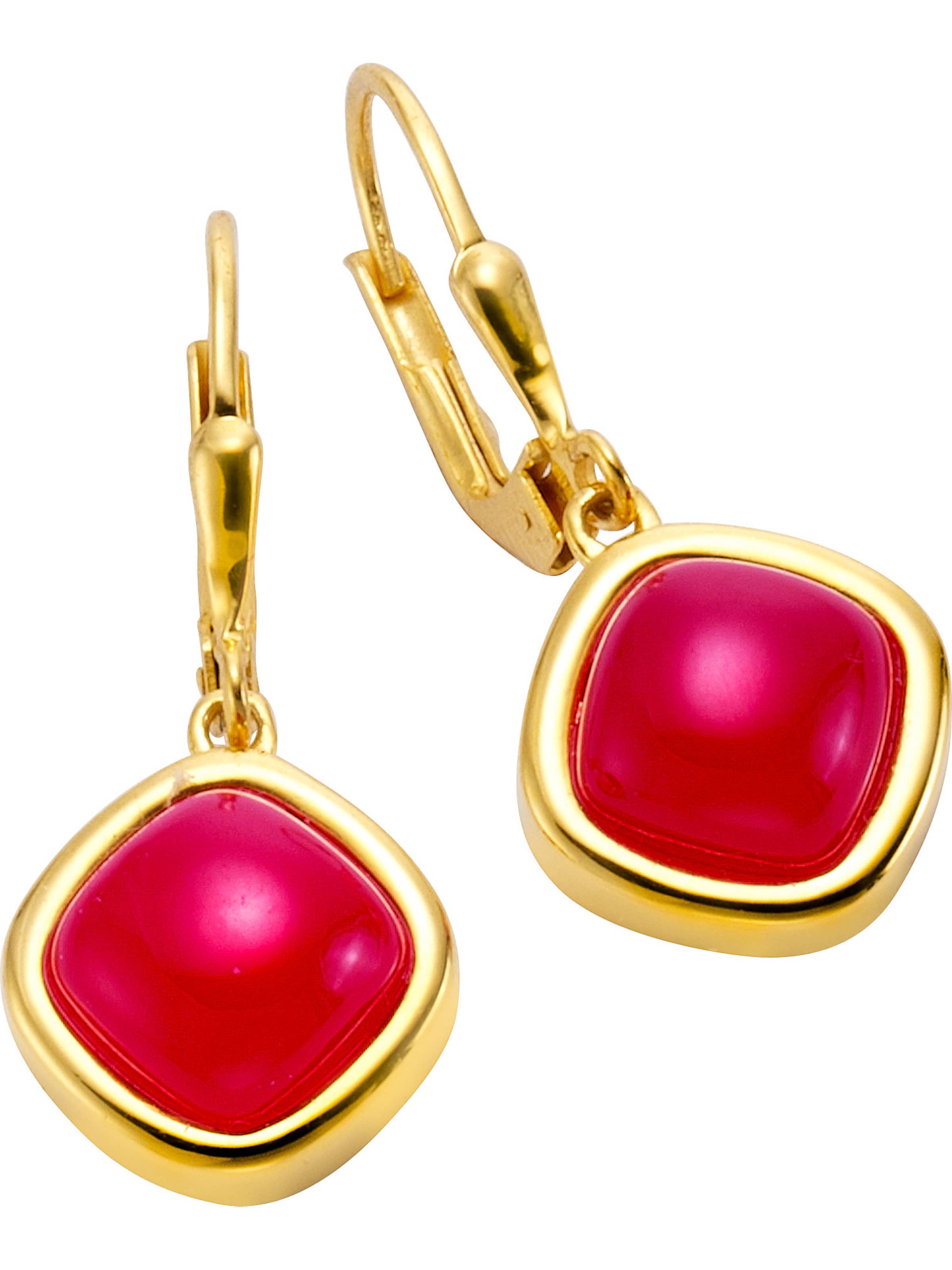 Jamelli Earrings in Red: front