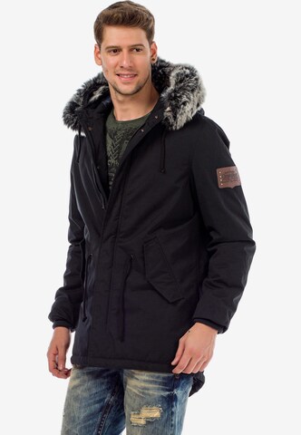 CIPO & BAXX Winterparka 'Army' in Zwart