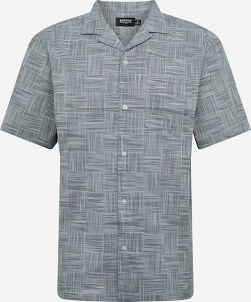 Coupe slim Chemise BURTON MENSWEAR LONDON en bleu : devant