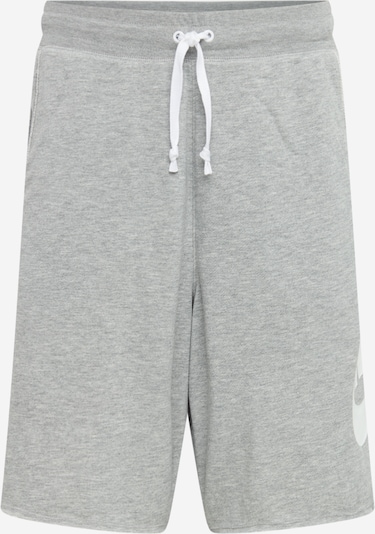 Nike Sportswear Hlače u siva melange / bijela, Pregled proizvoda