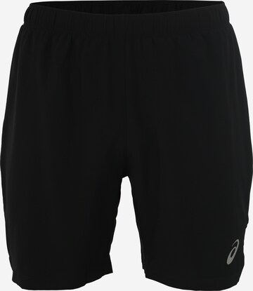 Regular Pantalon de sport ASICS en noir : devant