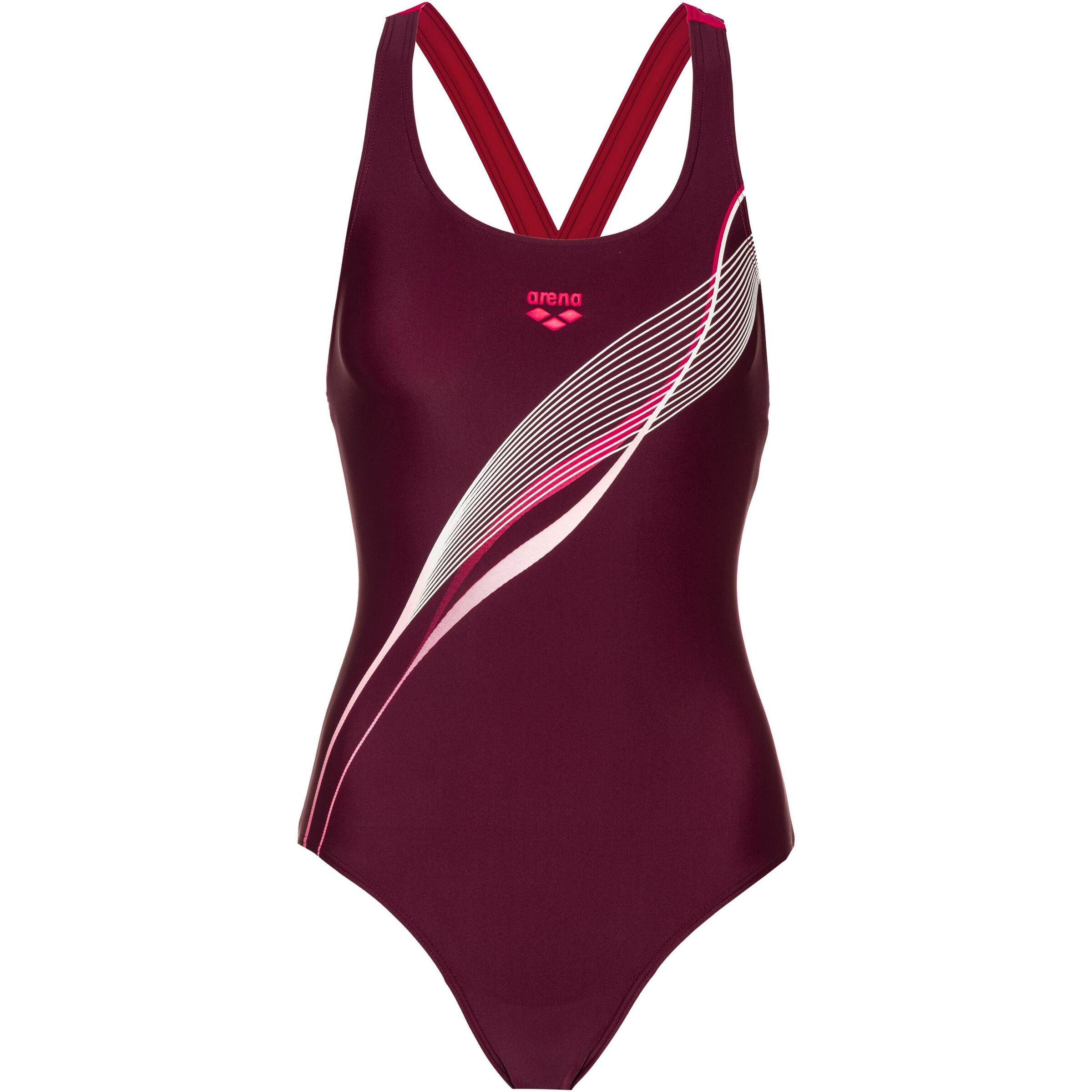 ARENA - Badeanzug in weinrot