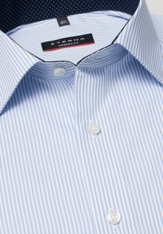 ETERNA Regular fit Button Up Shirt in Blue