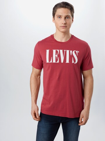 LEVI'S ® Lużny krój Koszulka w kolorze czerwony: przód