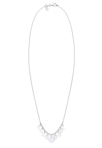 ELLI PREMIUM Halskette Plättchen in Silber