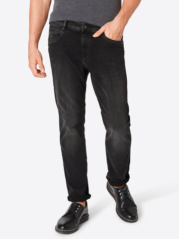 TOM TAILOR Regular Jeans 'JOSH' in Zwart: voorkant