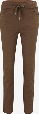 Coupe slim Pantalon heine en marron : devant