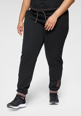 H.I.S Loosefit Jogginghose in Schwarz: Vorderseite