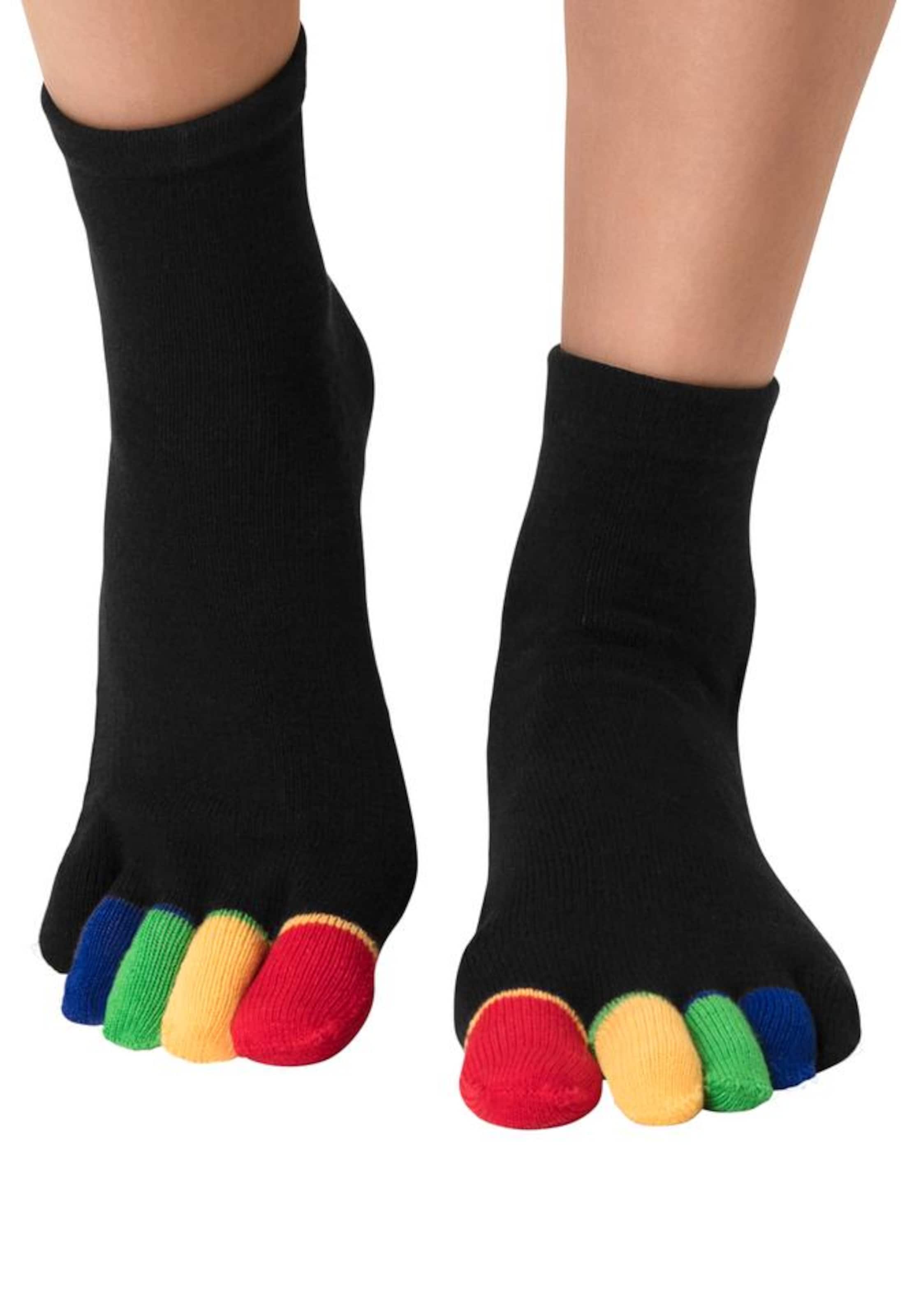 SYMPATICO Zehensocken in Schwarz: Vorderseite
