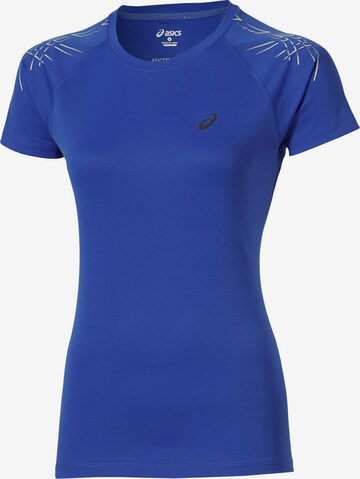 ASICS Laufshirt 'Stripe Top' in Blau: predná strana