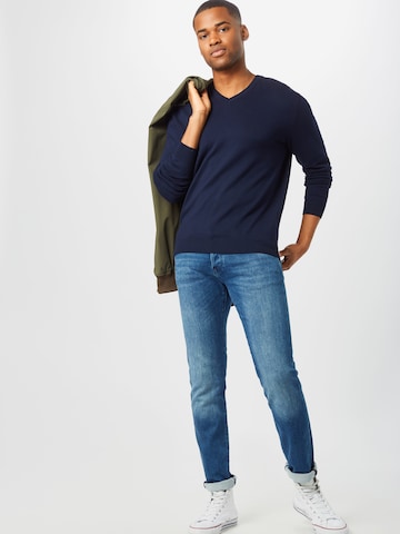 Coupe regular Pull-over UNITED COLORS OF BENETTON en bleu