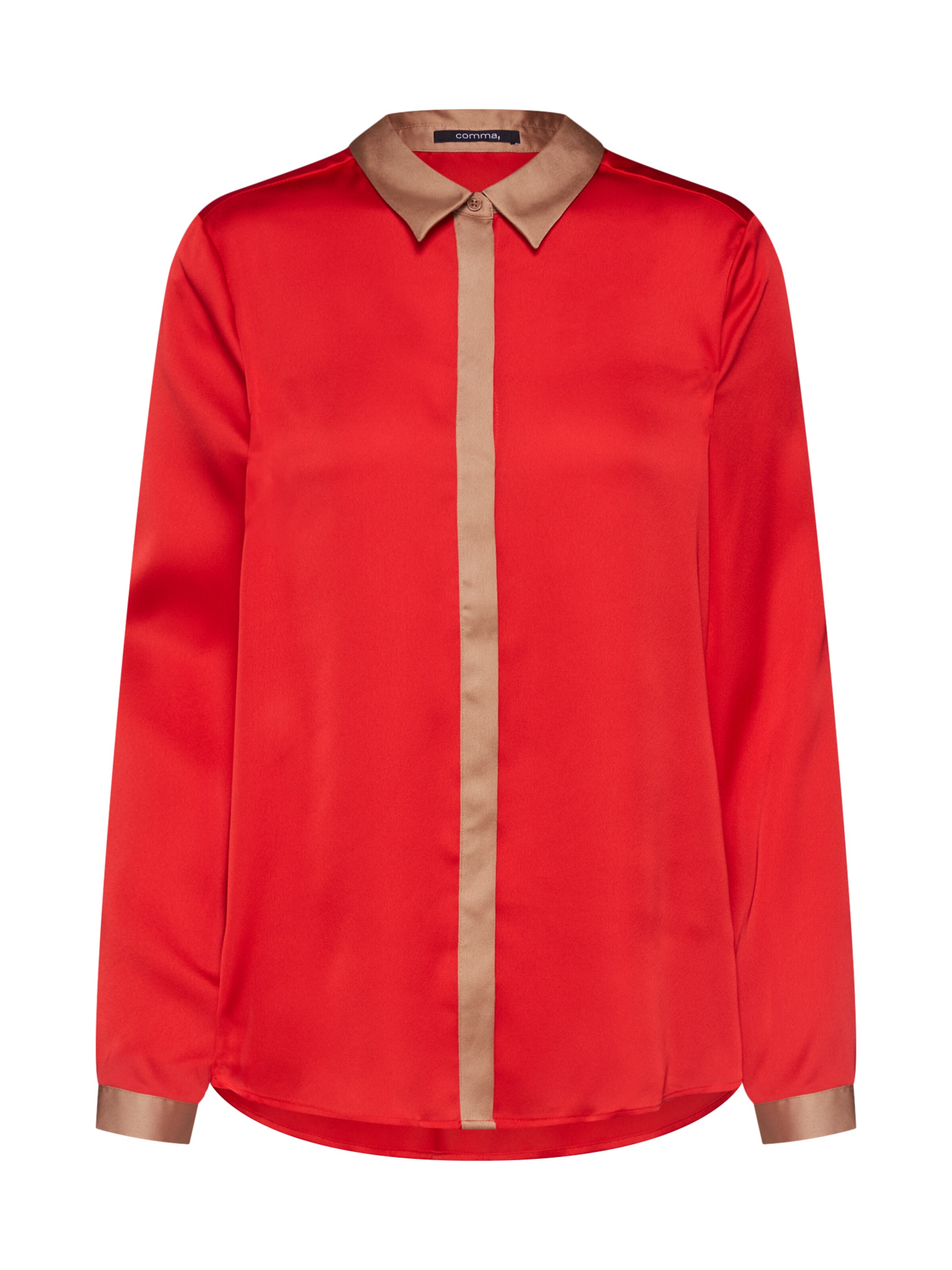 COMMA - Blouse 'BLUSE LANGARM' in de kleur Rood