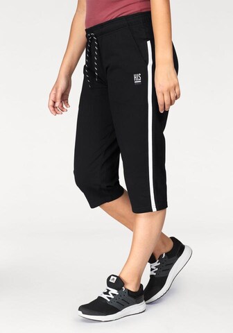 H.I.S Regular 3/4-Hose in Schwarz: Vorderseite