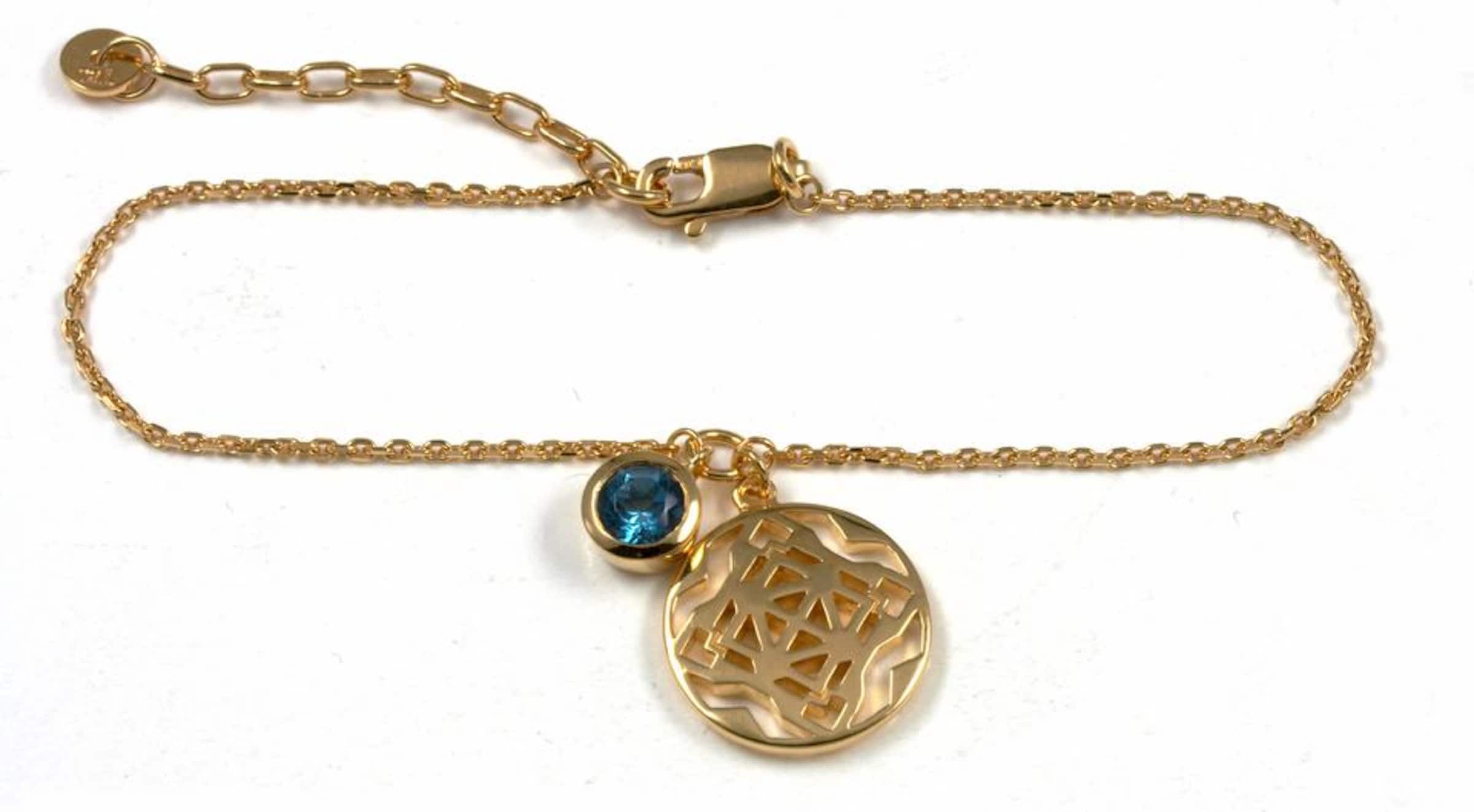Bracelet 'Morocco nights' caï en or : devant