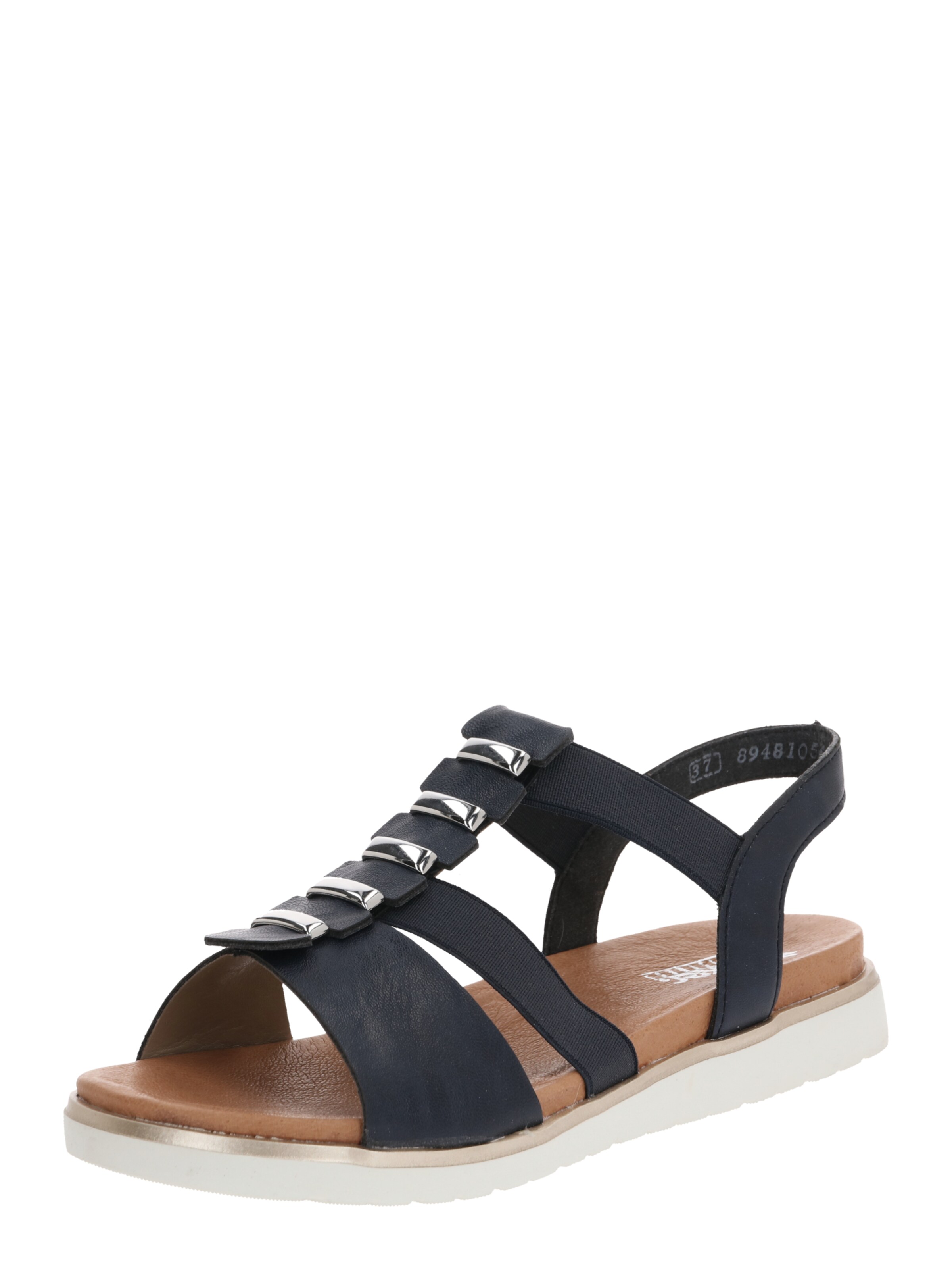 Sandales Rieker en bleu : devant