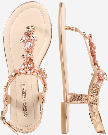 BUFFALO T-Bar Sandals in Pink