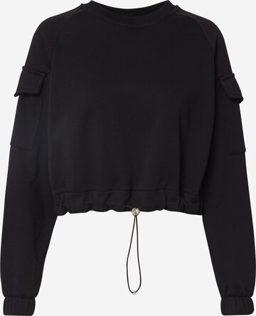 Urban Classics Sweatshirt in Black: front