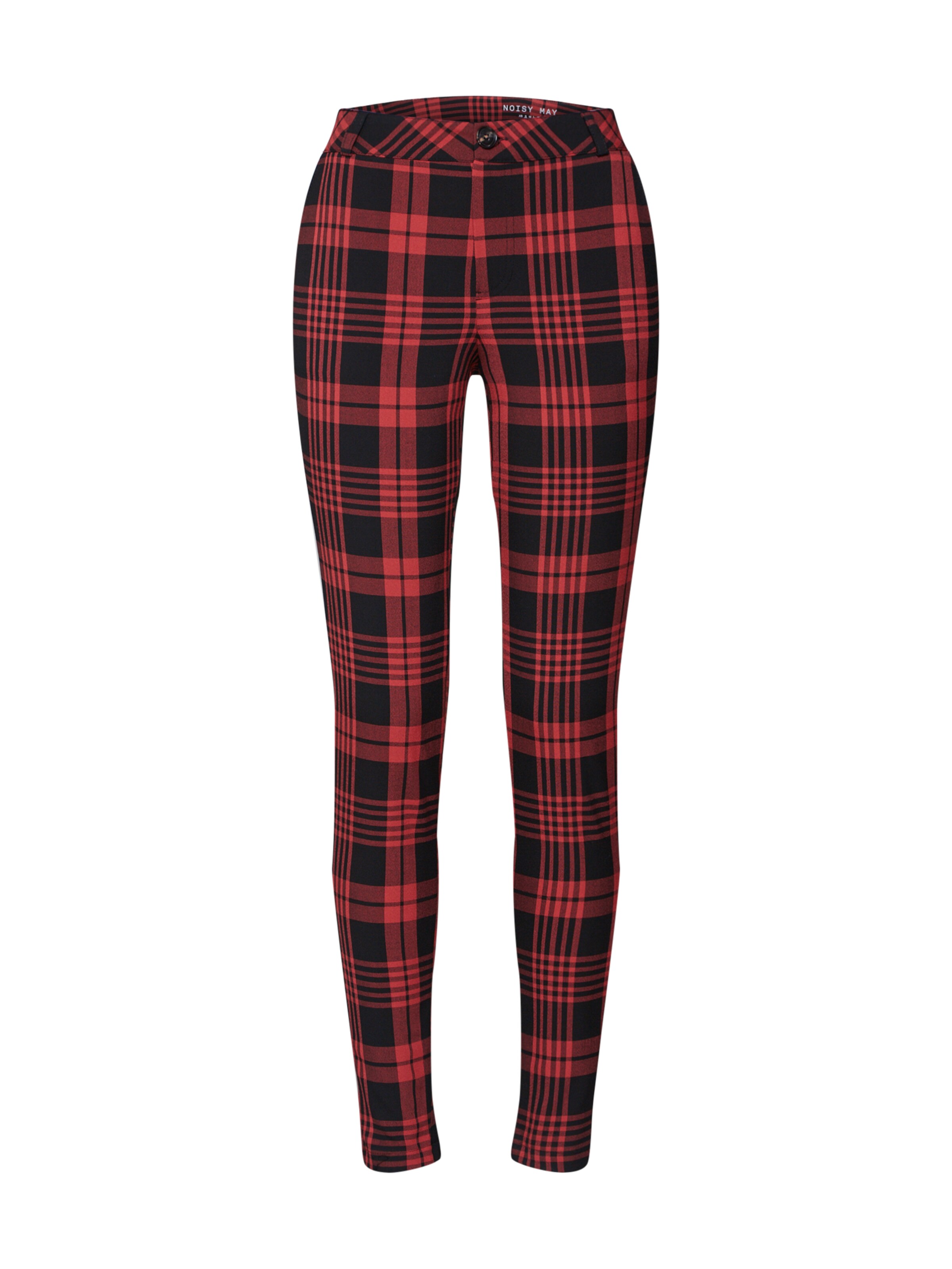 Noisy may - Hose 'NMTRIBECA NW SLIM CHECK PANTS' in rostrot