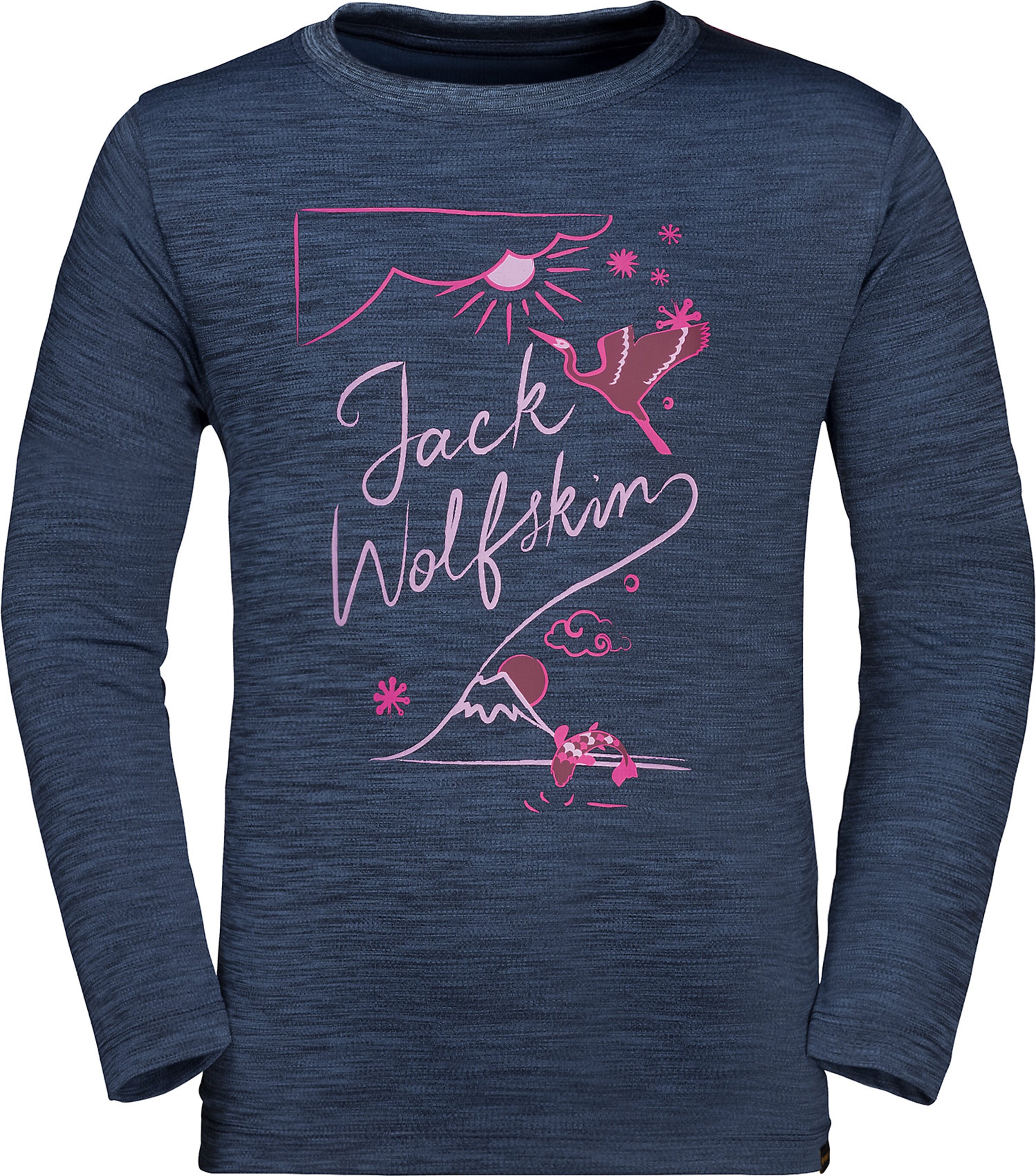 JACK WOLFSKIN - Shirt 'Vargen' in blaumeliert